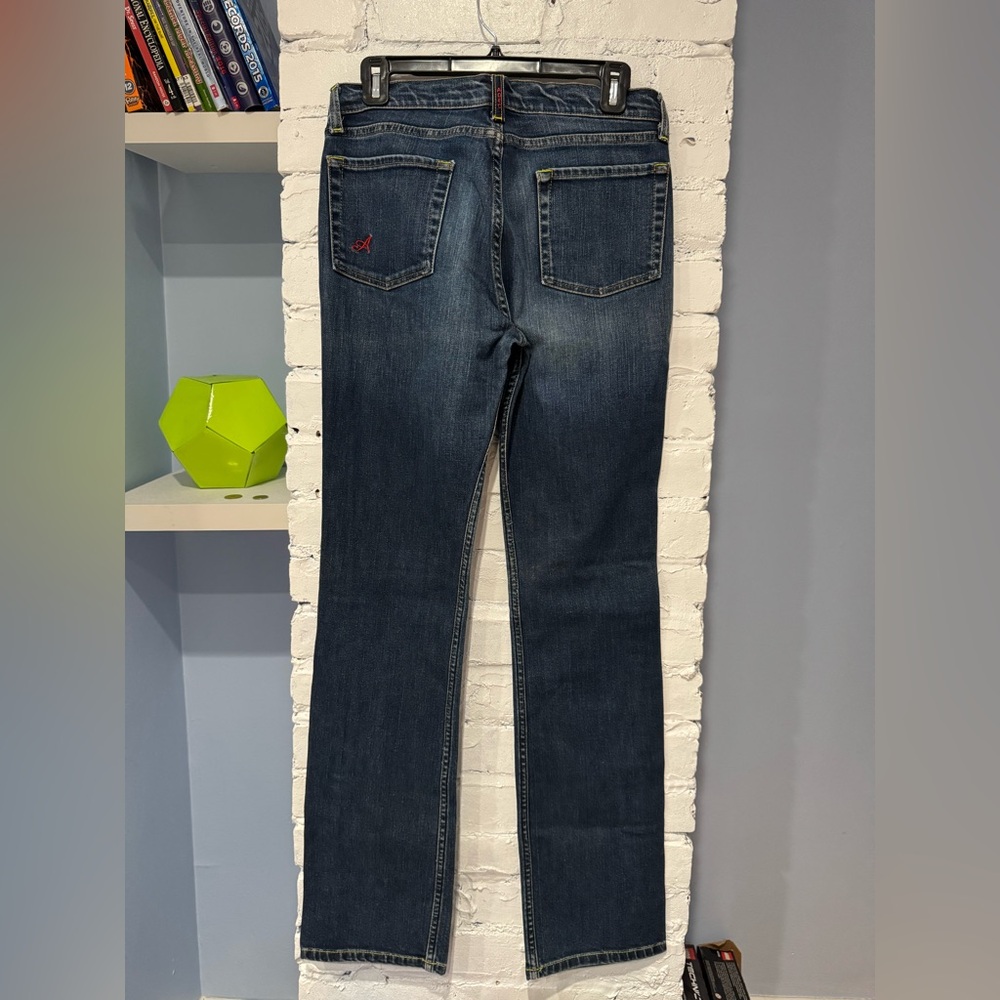 Philippe Adec 100% Cotton Y2K Vintage Jeans 28 Relaxed Bootcut High Waist Jodi - Picture 4 of 7
